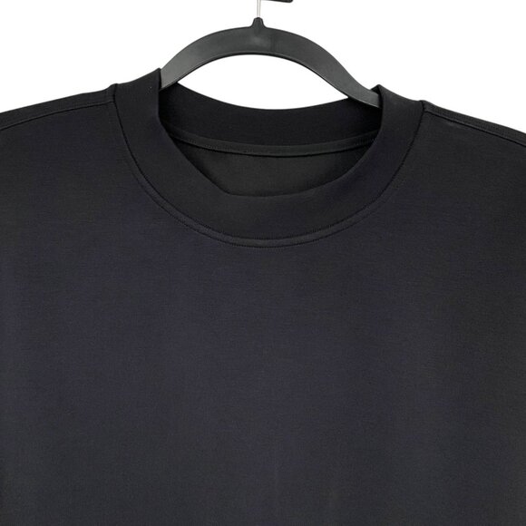 Lululemon Perfectly Oversized Cropped Crew Softstreme Black Womens 2 Sweatshirt - Picture 2 of 9